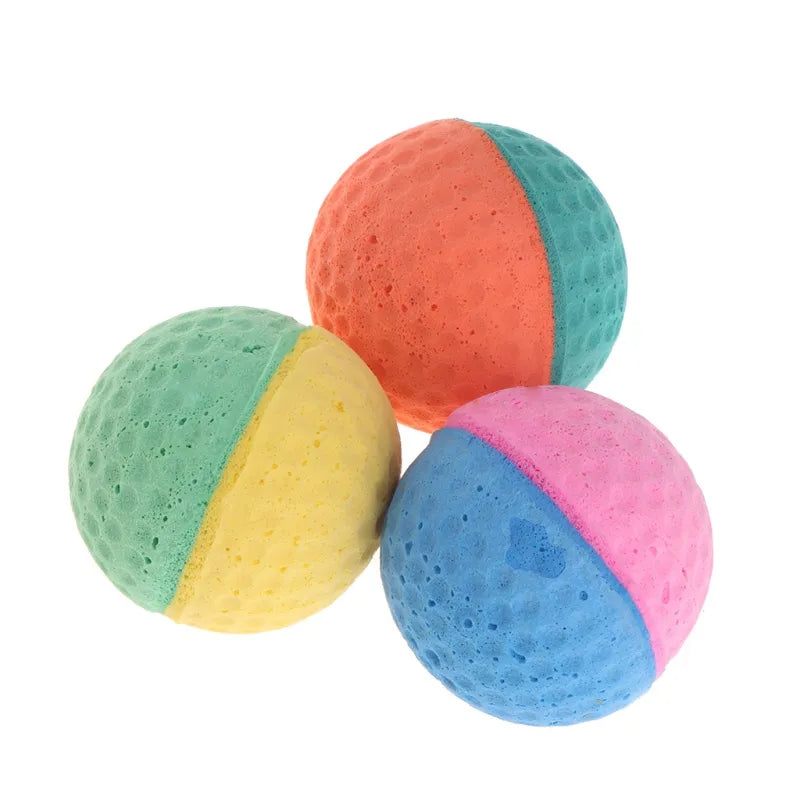 10PCS Colorful Pet Ball Interactive Toy Ball Chewing & Fetching Ball Toy for Small Medium Pet Dog Outdoor Training Play