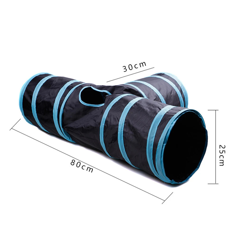 Cat Tunnel Tube Fold able Toy Interactive