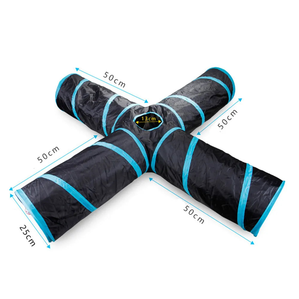 Cat Tunnel Tube Fold able Toy Interactive