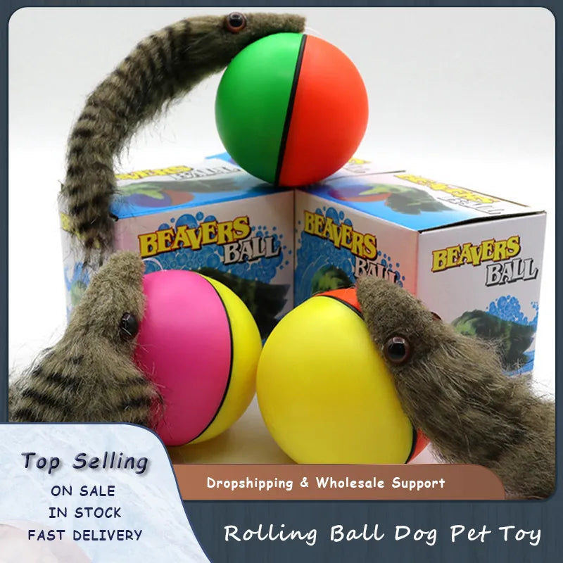 Pet Ball Toy Dog Weasel Motorized Funny Rolling Ball Cat Chasing Jump Toys for Pets Kids Chaser Jumping Moving Toy Drop Shipping