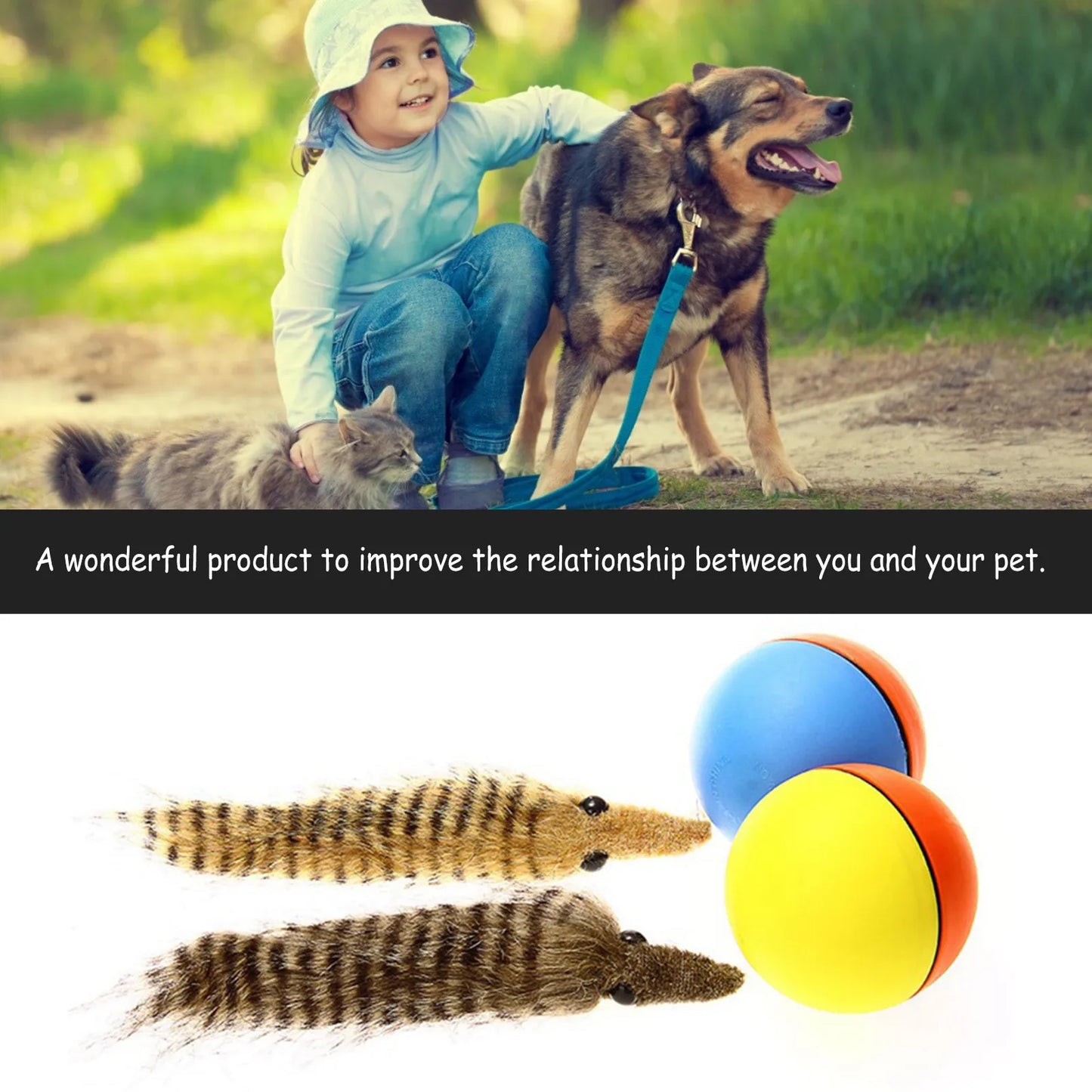 Pet Ball Toy Dog Weasel Motorized Funny Rolling Ball Cat Chasing Jump Toys for Pets Kids Chaser Jumping Moving Toy Drop Shipping