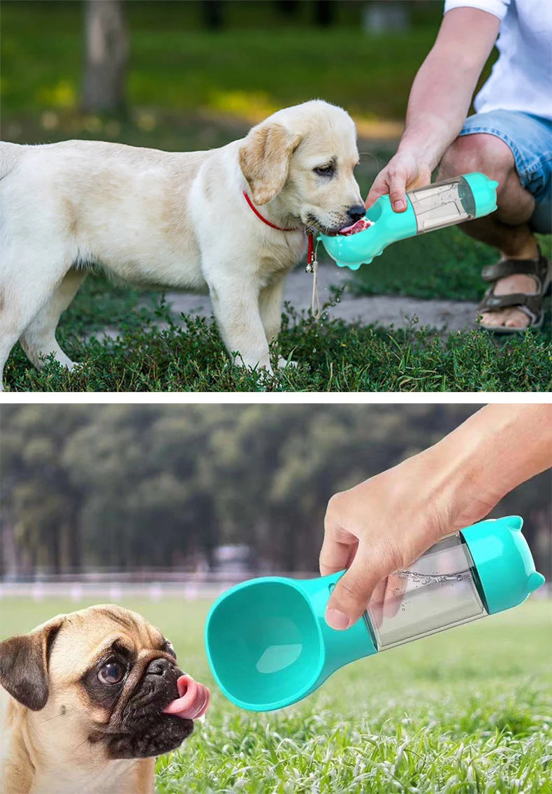 Pet Portable Water Bottle,Food Dispenser,Leak Proof