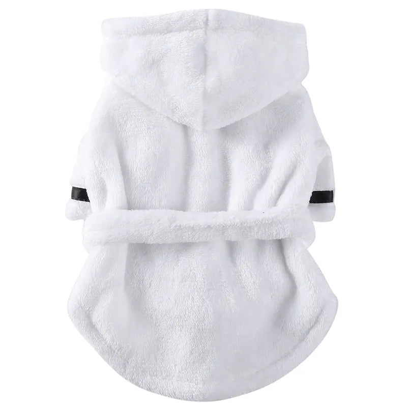 Pet Dog Bathrobe Dog Pajamas Sleeping Clothes Soft Pet Bath Drying Towel Clothes for for Puppy Dogs Cats Pet Accessories