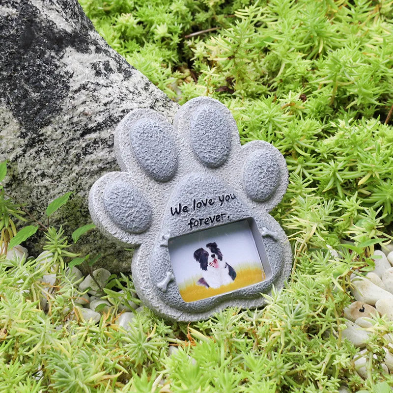 Pet Dog Tombstone Creative Resin Simulation Memorial Stone Cat Tombstone Small Animal Sacrifice Monument Handicraft Ornaments