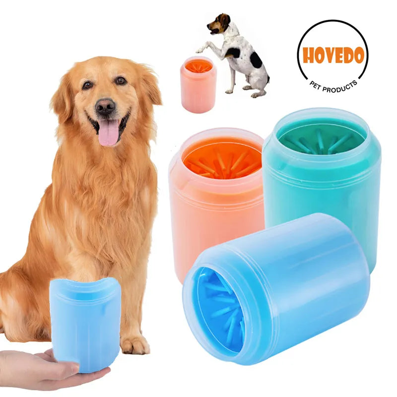 Dog Paw Cleaner Cup Soft Silicone Combs Portable Outdoor Pet towel Foot Washer Paw Clean Brush Quickly Wash Foot Cleaning Bucket