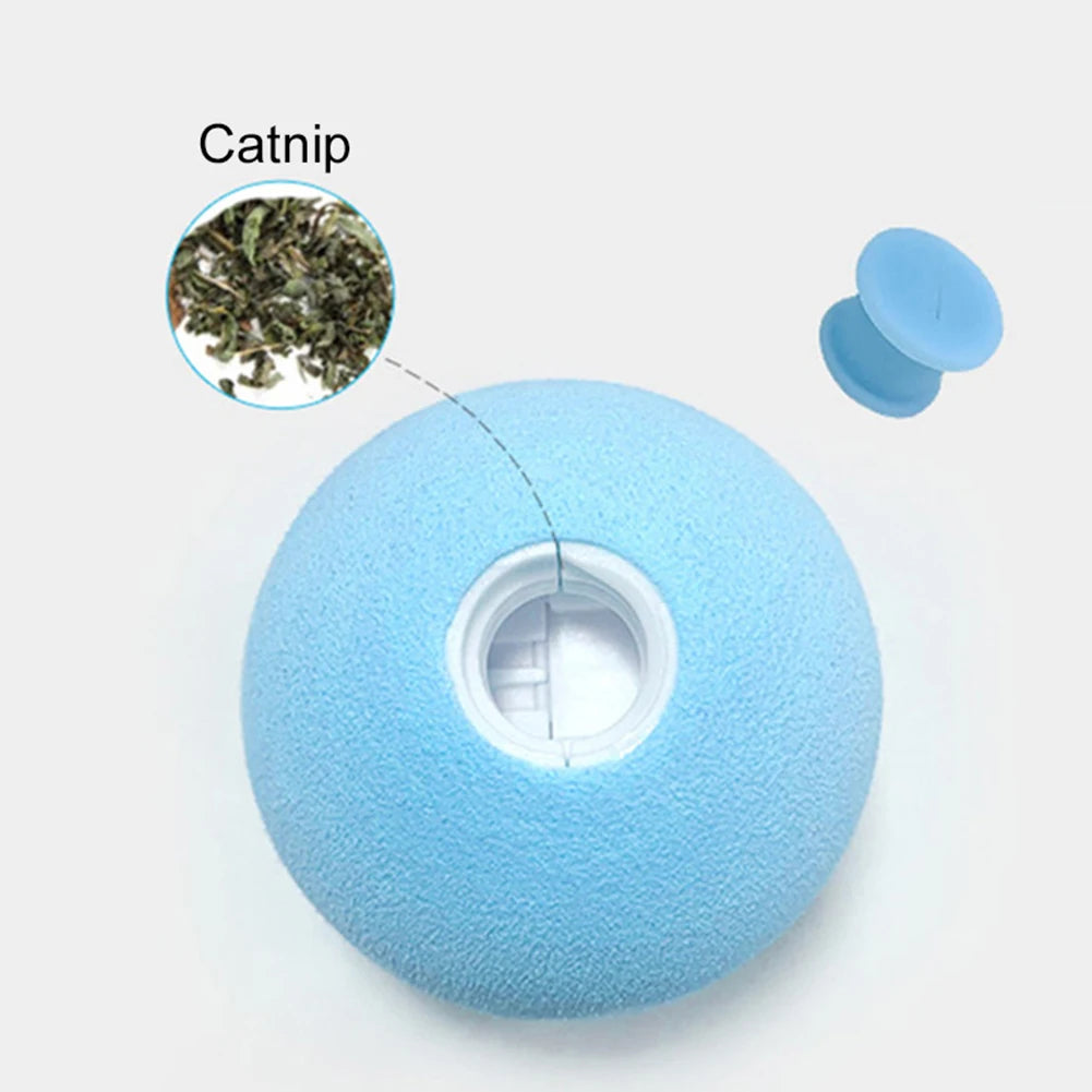 Electric Cat Toys Automatic Rolling Ball Smart Cat Toys with Light Interactive For Cats Training Self-moving Toys Pet Accessorie