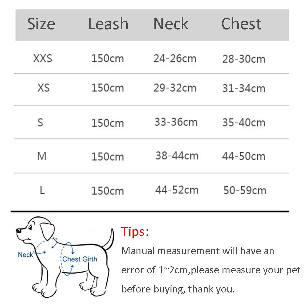 Pet Reflective Dog Harness Small Dog Adjustable Puppy Harness Vest Dog Teddy Koki Outdoor Walking Lead Leash Cat Chest Strap